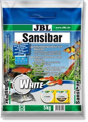 Sustrato de acuario plantado: arena blanca sansibar white